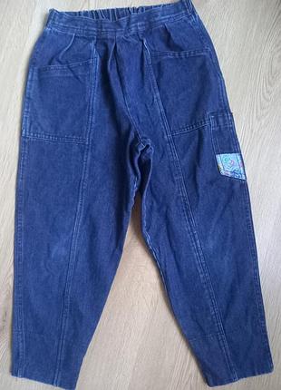 Детские, винтажные джинсы бананы, 100% коттон.