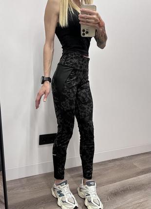 Souluxe спортивні легінси лосіни тайтси мілітарі камі камуфляжний принт розмір м для бігу спорту зала фітнесу бігові3 фото
