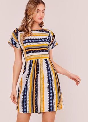 Літня сукня плаття з принтом в етнічному стилі розмір 36 38