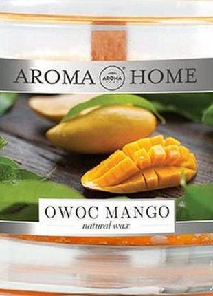 Ароматизированная свеча из натурального воска aroma home owoc mango 115 г (5902846835196)