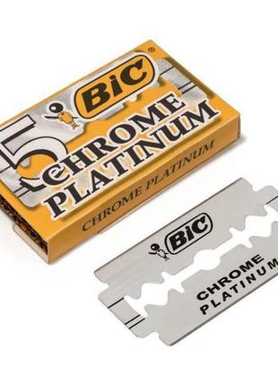 Лезвия bic chrome platinum 5 шт (3086127501641)