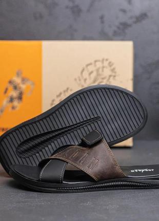 Шльопанці натуральна шкіра