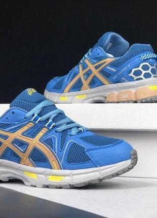 Чоловічі/жіночі кросівки asics gel kahana 8 сині з жовтим