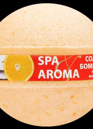 Сольова бомбочка для ванни bioton spa&aroma апельсин та кокосова олія 75 г (4820026153544)