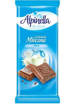 Шоколад молочный alpinella 90 г (5901806002975)