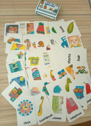 Карточки для изучения английского языка, пластиковые