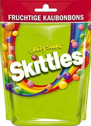 Драже skittles crazy sours 160 г (4009900524247)