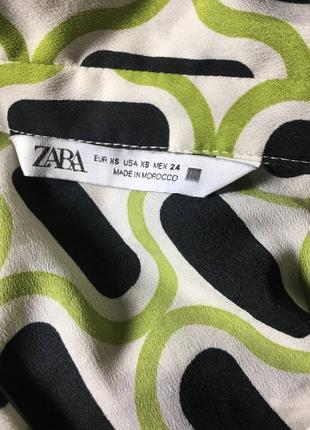 Блуза рубашка с геометрическим принтом