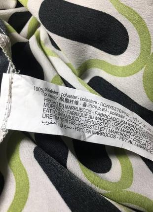 Блуза рубашка с геометрическим принтом