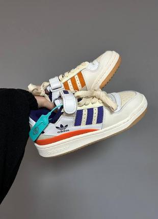 Кроссовки женские adidas forum low 84 purple orange7 фото