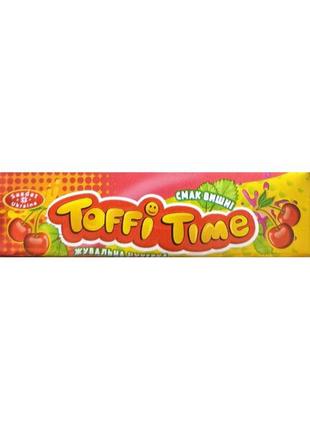 Жувальні цукерки toffi time смак вишні 20 г (48210454)