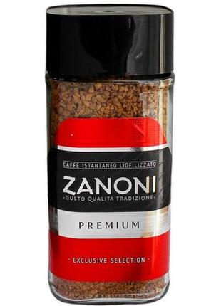 Кава розчинна zanoni premium 200 г (8052464750054)