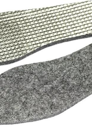 Устілки для взуття повстяні з фольгою 45 розмір (70863)