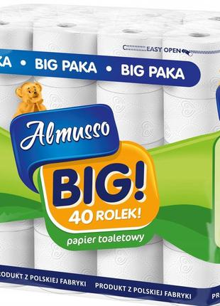Туалетний папір almusso 3 шари 40 рулонів (5902431582764)