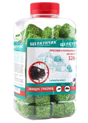 Средство от грызунов щелкунчик арахис брикет банка 320 г (4820120710506)