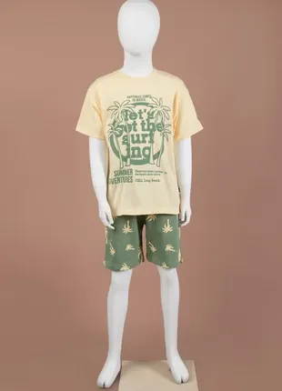 Костюм для мальчиков 40444-1 летний шорты футболка