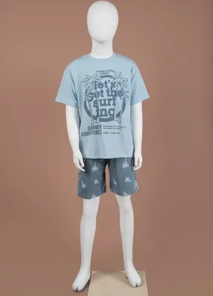 Костюм для мальчиков 40444-3 летний шорты футболка