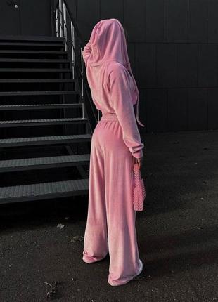 Спортивный костюм/велюровый/цвет барби/розовый