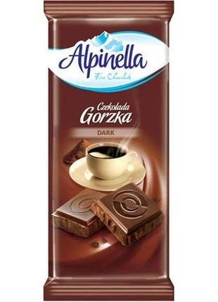 Шоколад чорний alpinella 90 г (5901806003002)