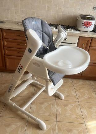 Стул-качалка 3 в 1 miobaby jazz grey