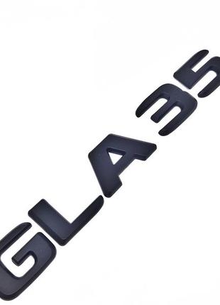 Эмблема gla35 mercedes-benz надпись черный матовый