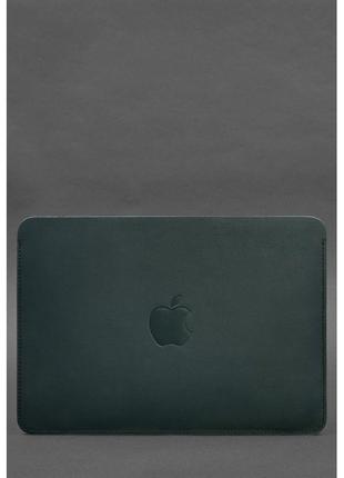 Шкіряний чохол для macbook air 15-inch (2023) зелений