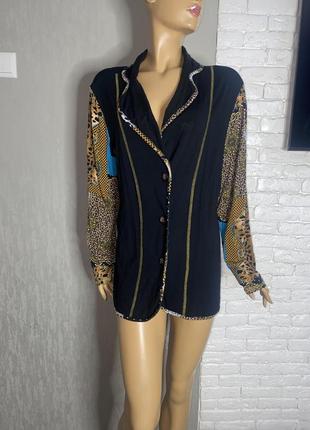 Трикотажний кардиган піджак великого розміру hajo, xxxl 54р