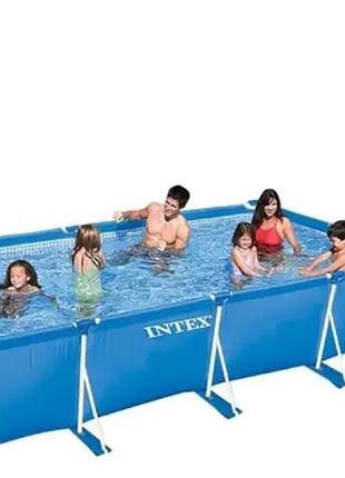 Intex бассейн каркасный 28274 np 450 х 220 х 84 см, (2006 л/ч) насос-фильтр, в коробке