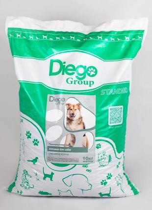 Корм для собак diego group оптимал с курицей 10 кг