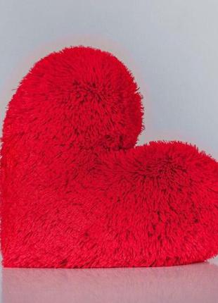 Мягкая игрушка подушка "сердце" 30 см красная (yk0078)