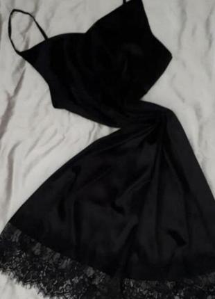 Ночная рубашка короткая с кружевом