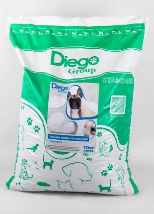 Корм для собак diego group для мелких и средних пород с телятиной 10 кг