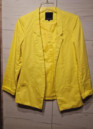 Піджак жіночий жовтий amisu