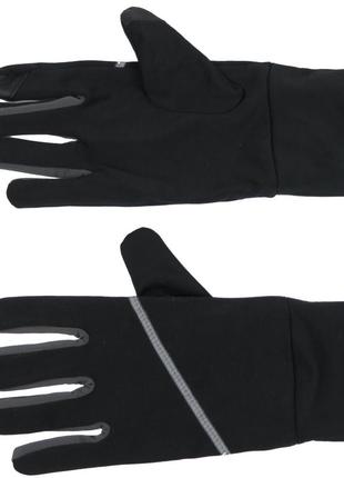 Перчатки женские для бега, занятия спортом crivit черные