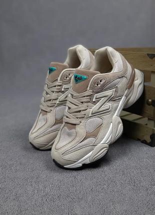 Чоловічі кросівки new balance 9060 beige нью беланс бежевого кольору