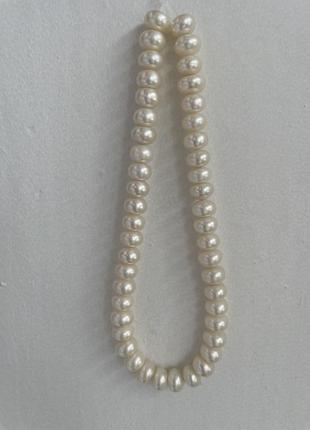 Перли натуральні жемчуг рукоділля handmade буси колье намисто браслет