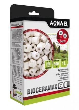 Наполнитель для внешних фильтров aquael bioceramax 600, 1 л