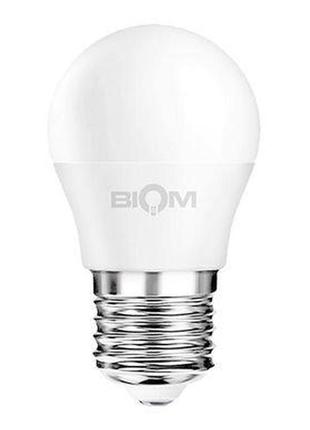 Світлодіодна лампа biom bt-584 g45 9w e27 4500к матова