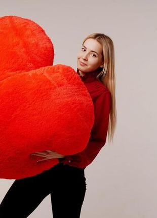 М'яка іграшка подушка "серце" 150 см червона (yk0109)