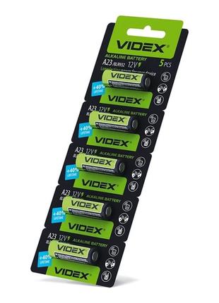 Батарейка щелочная videx а23/е23а 5шт blister card