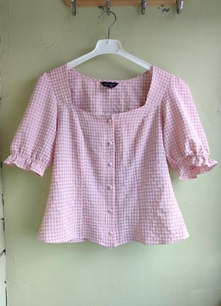 Оригінальна романтична блуза топ від бренду new look вінтаж