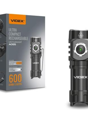 Портативный светодиодный фонарик videx vlf-a055 600lm 5700k