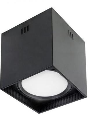 Светильник накладной квадрат."sandra-sq10/xl" 10w 4200k черный
