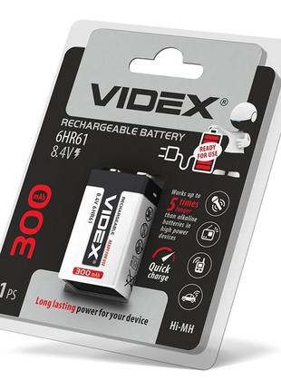 Аккумуляторы videx 6hr61 300mah blister/1шт