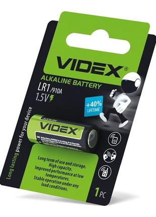 Батарейка лужна videx lr1 1шт blister