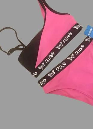 Купальник рубчик италия 6-16 лет 116-176 рост №9278