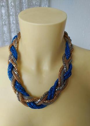 Намисто з ланцюжків колосок 8012