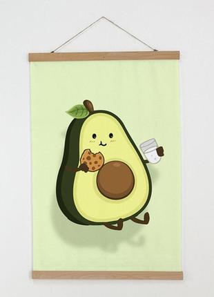 Тканевый постер авокадо