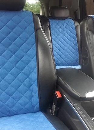Накидки на сиденья автомобиля полный комплект, синий avторитет