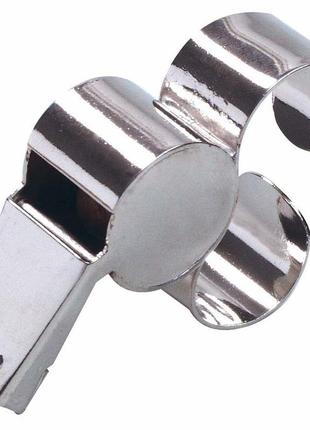 Свисток арбитра с металлической рукояткой для пальца select (018), металический